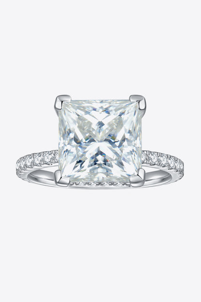 Eternal Edge: 5.52 Carat Moissanite Side Stone Ring