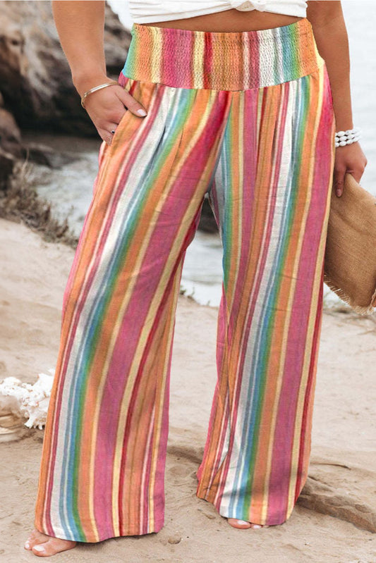 Striped Wide Leg Pants