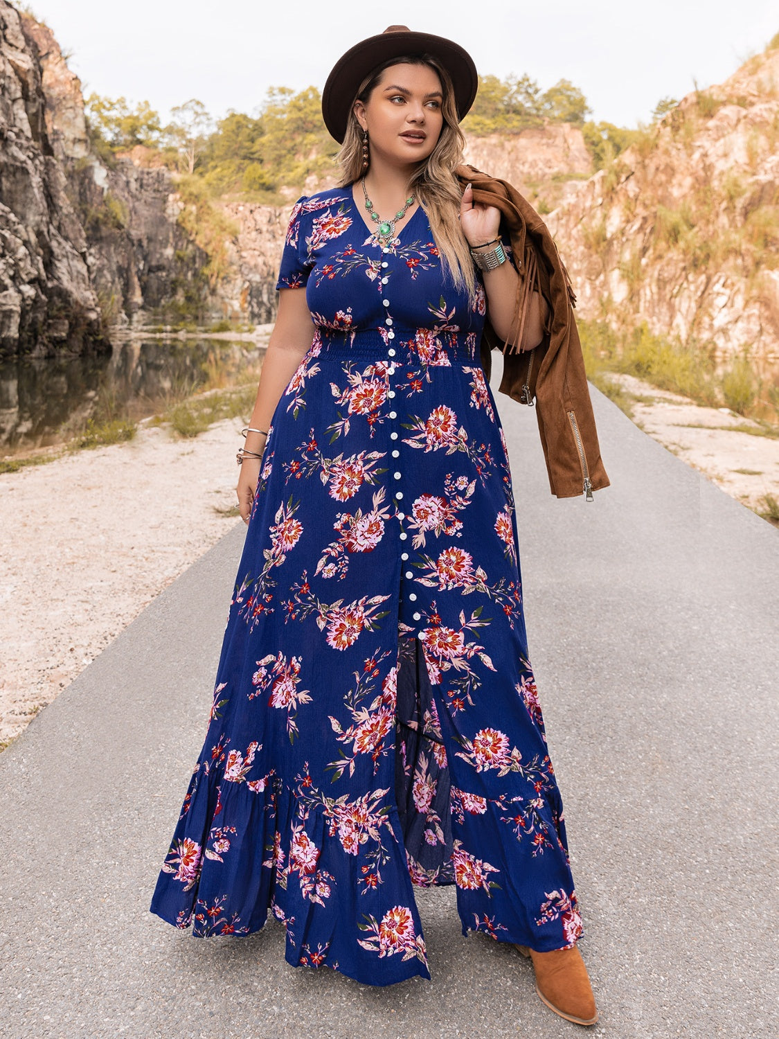 V-Neck Maxi Dress