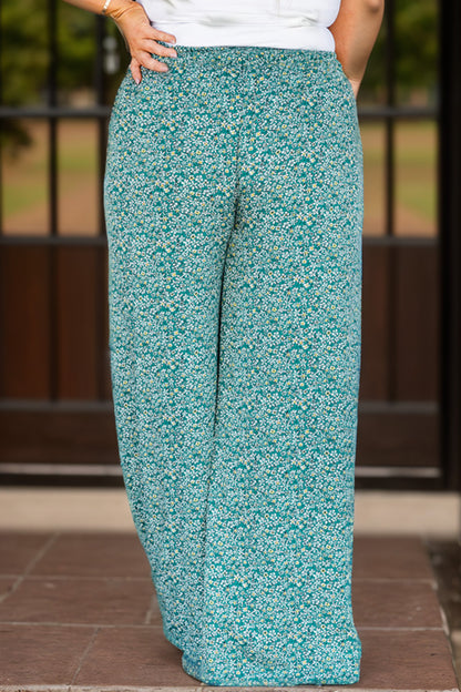 Ditsy Floral Wide Lag Pants