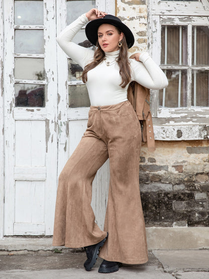 Pocketed Flare Pants